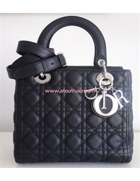 sac lady dior en veau imprimé noir et blanc cost|CHRISTIAN DIOR Sac LADY DIOR Cuir de veau noir et blan.